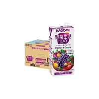 可果美（kagome）日本进口复合果蔬汁野菜生活早餐葡萄味蔬菜汁果汁饮料家庭装1L装