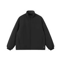 熊猫·本(ben.panda)立领纯色棉服男25年秋冬新款户外三防夹克休闲宽松保暖棉衣外套 砺行「三防-标准版」漆黑色