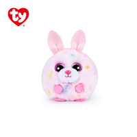TY 毛绒玩偶安抚陪伴儿童萌宠沙包玩具草莓-泡泡粉兔42555