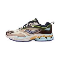Saucony【蛇年款】索康尼GRID FUSION厚底休闲鞋男女2025新年款运动鞋男 米棕绿【蛇年配色】 42.5