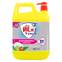雕牌清新柠檬洗洁精洗涤剂清新去重油洗碟精干净无残留清爽去油快 清新柠檬4.08kg