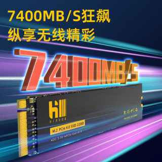 幻影狐 7400MB/s高速读写 SSD固态硬盘  1T