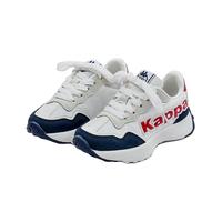 Kappa Kids卡帕儿童男童春季女童休闲鞋中大童运动鞋子 白蓝|亲子鞋|四季可穿 33 内长21.3适合脚长20.3 33码 内长21.3适合脚长20.3