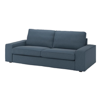 宜家（IKEA）KIVIK奇维三人布艺沙发可拆洗客厅家居 *蓝色刚纳瑞德