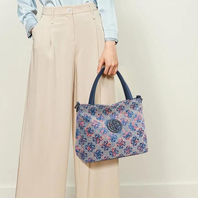 凯撒 KAISER 女士百搭手提包花色托特包大容量妈妈包轻便通勤女包