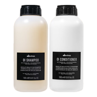 davines 大卫尼斯 欧艾洗发水1000ml+护发素1000ml 蓬松顺滑细软扁塌
