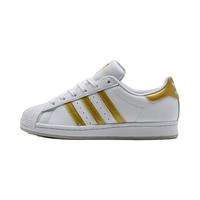 阿迪达斯 大童女款 adidas Superstar贝壳头板鞋白金女童真棒联名