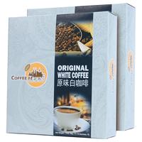 马来西亚咖啡城原味白咖啡无蔗糖二合一速溶咖啡粉特浓400g