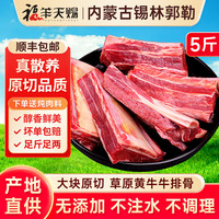 福羊天赐 内蒙古原切黄膘牛肋排 5斤
