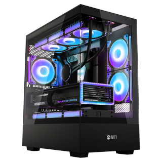 IPASON 攀升 战神RS 十三代酷睿版 游戏台式机 黑色（酷睿i5-13400F、RTX 4060Ti 8G、16GB、1TB SSD）