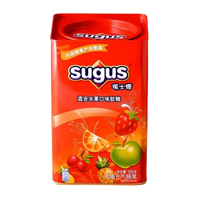 sugus 瑞士糖 软糖 混合水果口味 550g*2罐