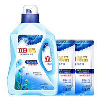 立白 Liby御品海洋精华洗衣液智净护衣持久留香护衣护色低泡易漂洁净 【4斤】1kg*1瓶+500g*2袋
