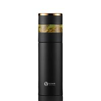 Vanow银杯智能保温杯茶水分离杯男女999银内胆水杯子泡茶杯 银内胆-商务黑