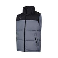 JOMA棉马甲运动棉服男女通款冬季防风保暖坎肩立领足球训练棉马夹外套 灰黑 3XL
