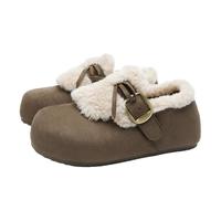 西遇 内增高加绒勃肯鞋 卡色