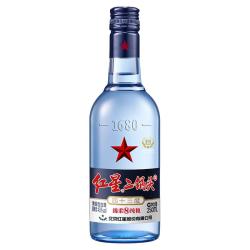 红星 二锅头 蓝瓶绵柔8陈酿 43度清香型白酒 250mL单瓶装