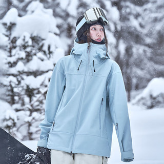 AWKA单板滑雪服女款2025新款专业冬季外套上衣男士成人3l防水加绒  宝宝蓝 WT70 XL