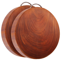 泰南老花梨木菜板实木家用切菜粘板铁木砧板圆形案板抗菌厨房刀板 优级品铁木 U提 36*5cm 优级品 U型提手款 36*5cm