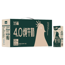 Lacheer 4.0g全脂高钙纯牛奶200ml*16盒 优质奶源早餐奶