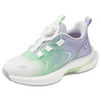 百丽童鞋飞跃男女童运动鞋24年夏季网面鞋透气儿童跑步鞋旋扣鞋子 香芋紫 33码 脚长20-20.5cm