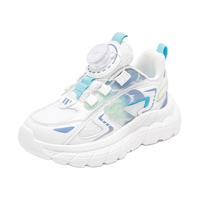 回力童鞋儿童轻便跑步鞋2024春季男女童时尚运动鞋中大童鞋子 白蓝 36码 内长约23.06cm