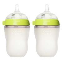 comotomo 可么多么 硅胶奶瓶 250ml*2个 绿色 3-6月