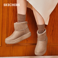 斯凯奇（SKECHERS）女鞋高帮鞋秋冬季厚底增高雪地靴加绒保暖短靴时尚休闲鞋114759