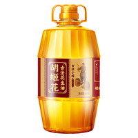 胡姬花 古法小榨花生油4L+400ml*2瓶稻米油