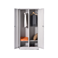 ZHONGWEI 中伟 更衣柜员工柜带门锁铁皮柜储物柜职员柜浴室柜二门更衣柜定制款