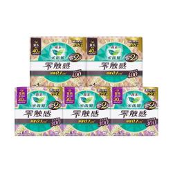 乐而雅 花王乐而雅卫生巾零触感特薄姨妈巾夜用32片