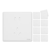 施耐德电气 珍铂系列 NP1426_10US_WE_C1 五孔插座 丝绒白 10支装