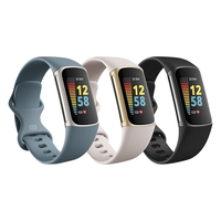 Fitbit Charge5运动健身游泳心率监测睡眠智能手环 蓝牙手环现货 50米防水内置GPS追踪 蓝色