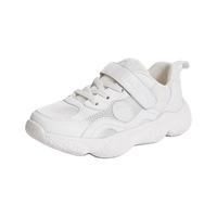 泰兰尼斯kids运动鞋儿童网面跑步鞋秋夏季百搭网面休闲鞋校园鞋 白色 34 内长22cm