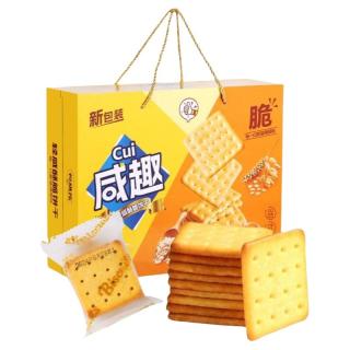咸趣芝士咸味饼干年货礼盒2斤走亲戚新年货零食品