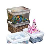 禧天龙工具箱大号收纳箱空箱五金双层大容量汽修家用车载箱 高透箱 瓷白隔板 2个装