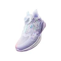 特步(XTEP)【氢风5.0】儿童跑步鞋春季男女童运动鞋旋转纽扣科技跑鞋 淡紫色/雪青紫 【女款】 32 码