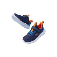 361° 儿童运动鞋男童跑鞋中大童秋冬密网轻便魔术贴女童革面保暖运动鞋 墨蓝/海中蓝色 36码