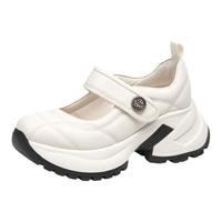 KISSKITTY2025年春季运动芭蕾玛丽珍鞋女厚底增高浅口单鞋