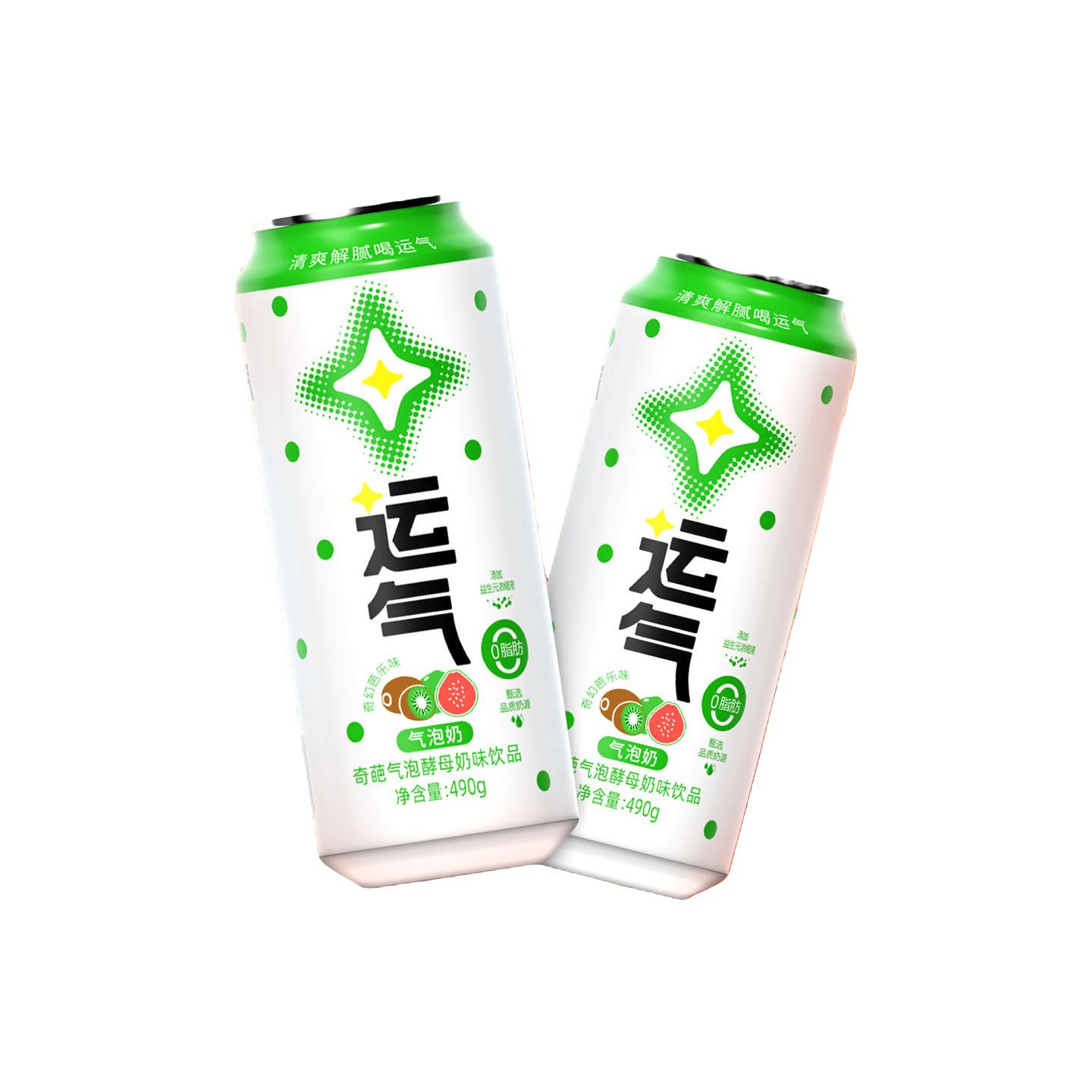 LIZIYUAN 李子园 奇葩气泡酵母奶味饮品 奇幻芭乐味 490g*12罐