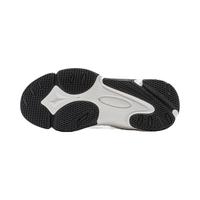 LI-NING 李宁 翼风运动鞋低帮透气男鞋复古潮流休闲鞋厚底增高百搭老爹鞋 云雾白/暗夜黑-1