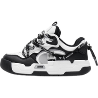 Champion美国冠军板鞋女男 厚底增高休闲复古街潮面包鞋24FWT15 黑白 45 