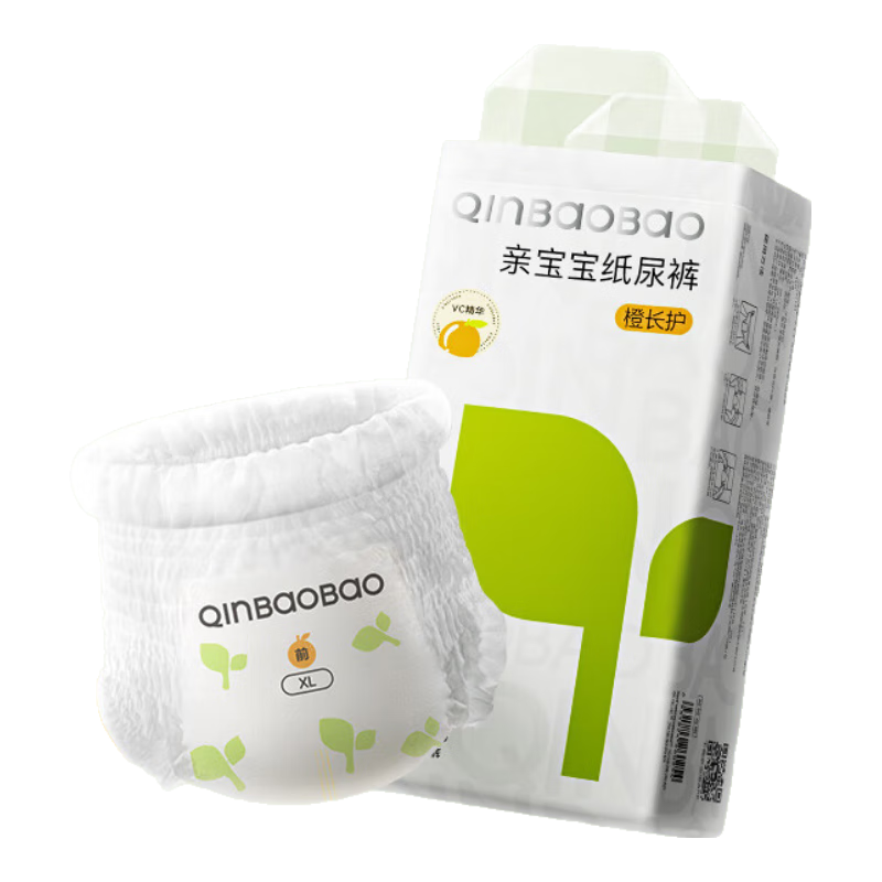 亲宝宝橙长护纸尿裤L38片（9-14kg）大号婴儿尿不湿超薄透气干爽 【橙长护】纸尿裤L 38