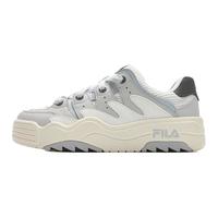FILA 斐乐女鞋ROSETTA摩登板鞋2024春斑斓鞋运动鞋休闲鞋 白中白/南极灰-BA 37.5