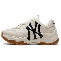 MLB老爹鞋女鞋 25年运动鞋男鞋厚底鞋增高款鞋子NY休闲鞋 C1 洋基队/浅米黄色（升级款） 36.5 (230mm) 36.5 230