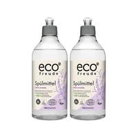 ecoFreude德国有机柠檬薰衣草餐具专用洗涤剂500ML去污洗碗液*2瓶