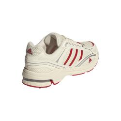 adidas 「寻光者」SPIRITAIN 2.0网面运动鞋男女阿迪达斯轻运动 奶油白/浅猩红/金属银 42