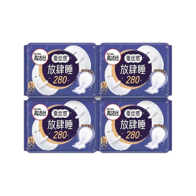高洁丝 卫生巾 放肆睡夜用 280mm 32片