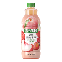 农夫果园桃子/苹果/芭乐/草莓/树莓混合口味1.25L【临期清仓】