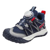 哈比熊男童春秋儿童运动鞋软底轻便夏季跑步鞋女童2024旋钮扣鞋 深蓝 （双网面）春秋款 35 鞋内长22.7cm