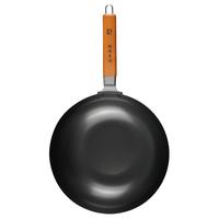 珍珠生活日本进口家用无涂层不易粘锅炒菜锅铁锅燃气灶电磁炉专用（GP-78（28厘米加厚款））